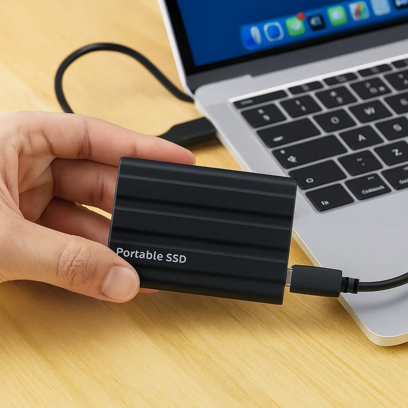 Bærbar SSD til Sikker Backup og Hurtig Lagring