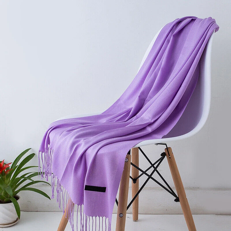 Kvindernes Bløde og Elegante Cashmere Halstørklæde