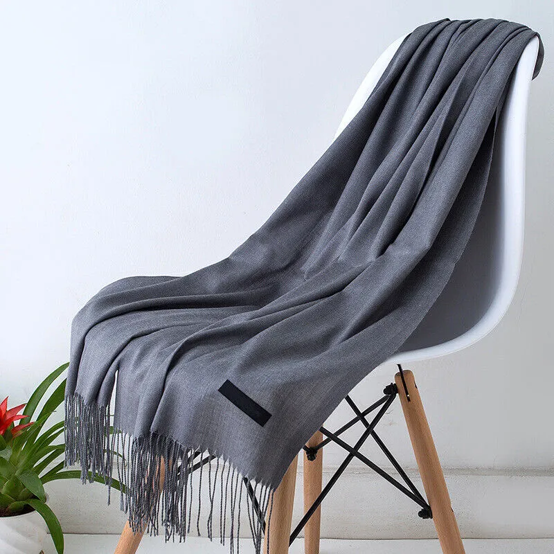 Kvindernes Bløde og Elegante Cashmere Halstørklæde