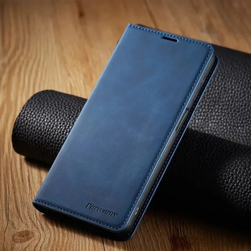 Elegante Læderetui til Smartphone med Magnetlås