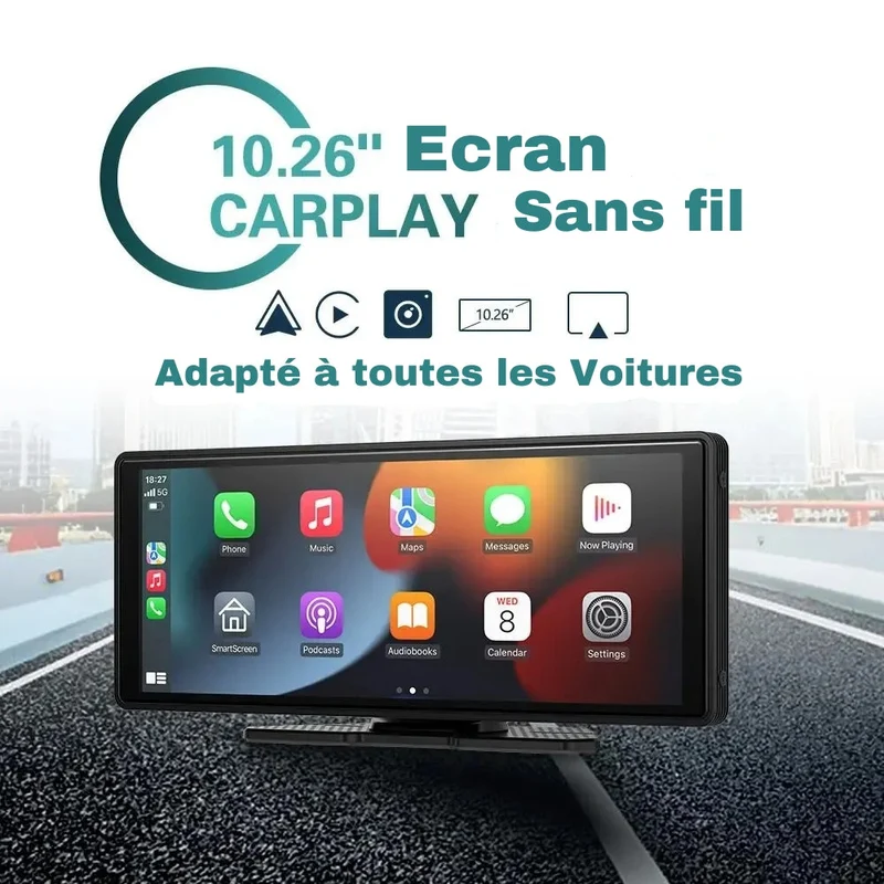 Smart Bilholder med Carplay – Universel Kompatibilitet