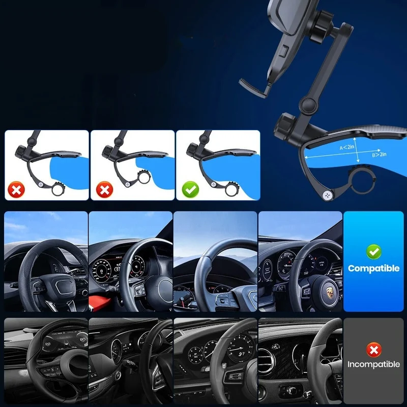 Smart Telefonholder til Bilens Dashboard