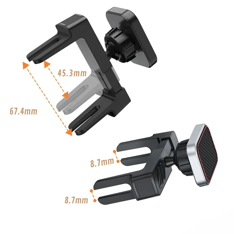 Smart Biltelefonholder med Magnet og 360° Rotation