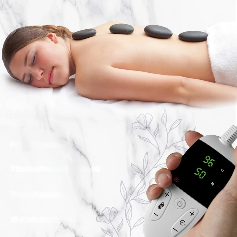 Eksklusivt Varme Stones Sæt til Beroligende Massage