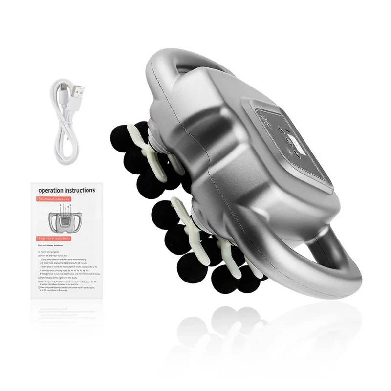 Effektiv Massagepistol med 24 Massagehoveder