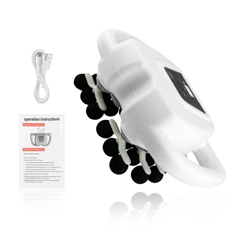 Effektiv Massagepistol med 24 Massagehoveder