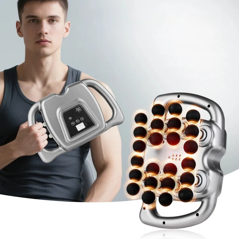 Effektiv Massagepistol med 24 Massagehoveder
