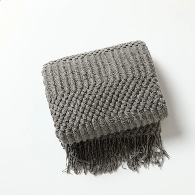 Elegant Strikket Plaid til Et Behageligt Hjem