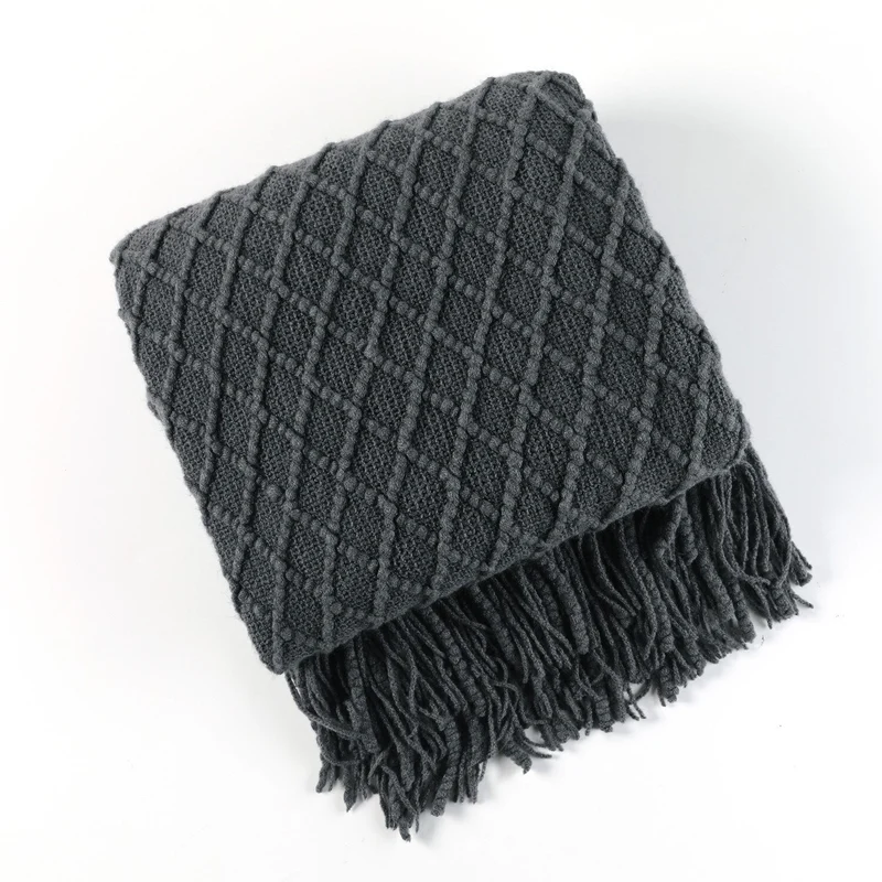 Elegant Strikket Plaid til Et Behageligt Hjem