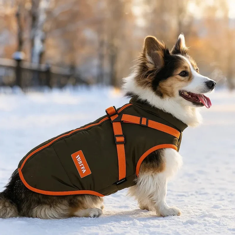 Varm og Vandtæt Vinterfrakke til Hunde