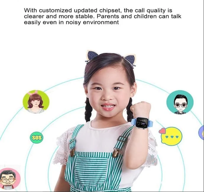 Smartwatch til børn med videoopkald, kamera og aktivitetsmåling