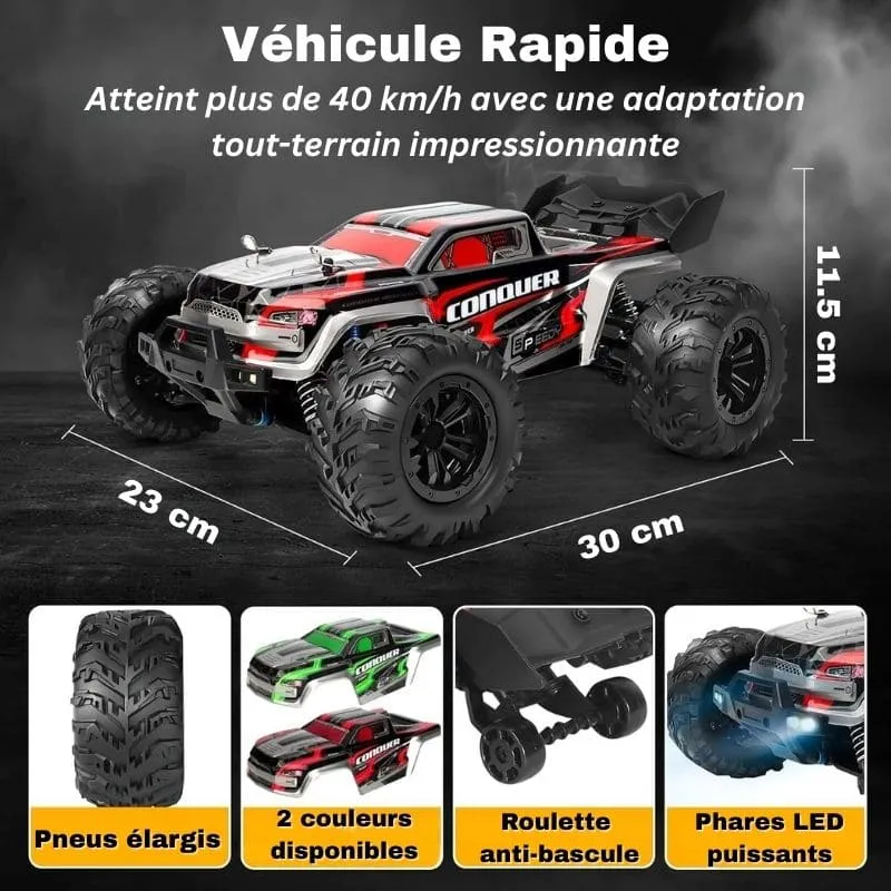 Hurtig 4x4 Fjernstyret Bil - 50 km/t | SpeedRacer