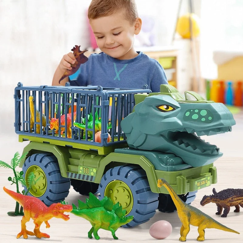 Dinosaur Lastbil Legetøjssæt til Kreativ Leg og Eventyr