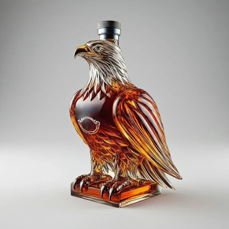 Eksklusiv Ørn Whisky Karaffel i Kunstnerisk Glasdesign