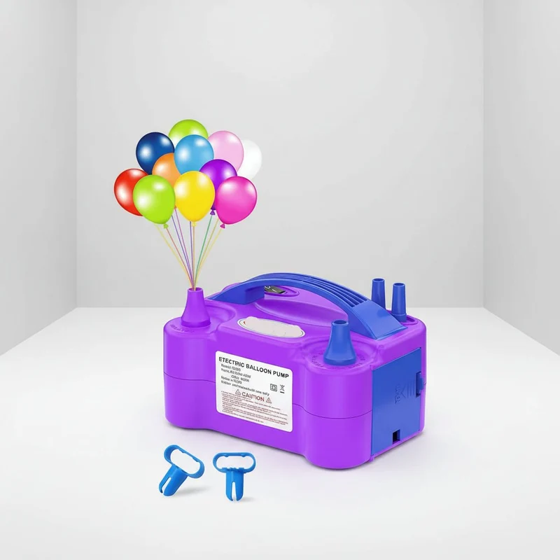 Elektrisk Ballonpumpe med Dobbelt Dyse til Hurtig Oppustning