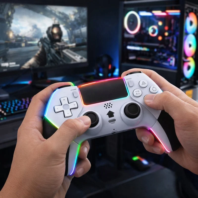Trådløs Gaming Controller med RGB og Præcision
