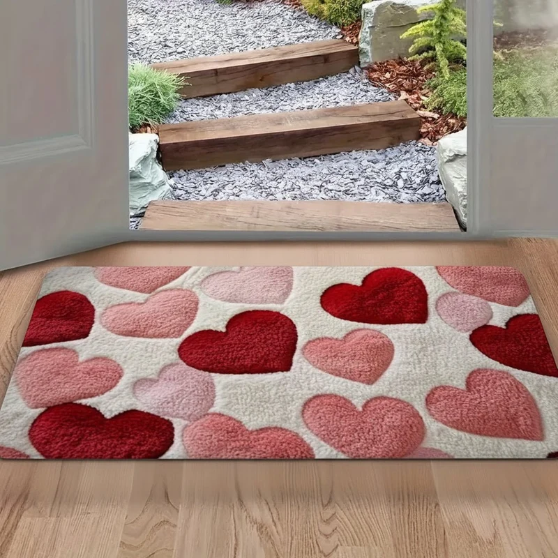 Hjerteformet Tæppe til Valentinsdag - Blødt og Vaskbart