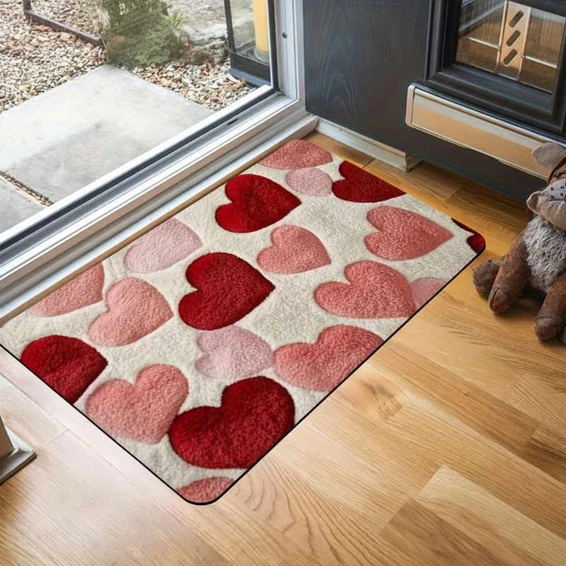 Hjerteformet Tæppe til Valentinsdag - Blødt og Vaskbart