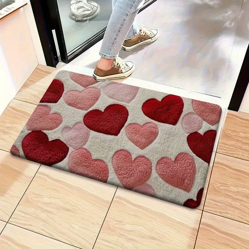 Hjerteformet Tæppe til Valentinsdag - Blødt og Vaskbart