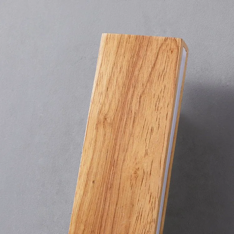 Stilfuld LED Væglampe i Træ – Minimalistisk Design og Komfortlys
