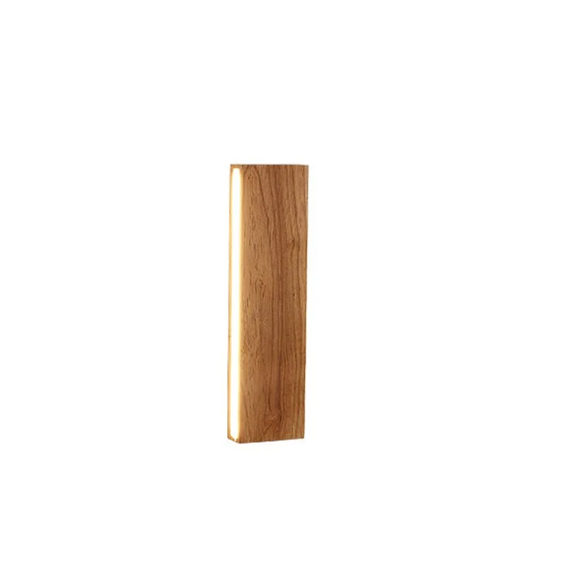 Stilfuld LED Væglampe i Træ – Minimalistisk Design og Komfortlys