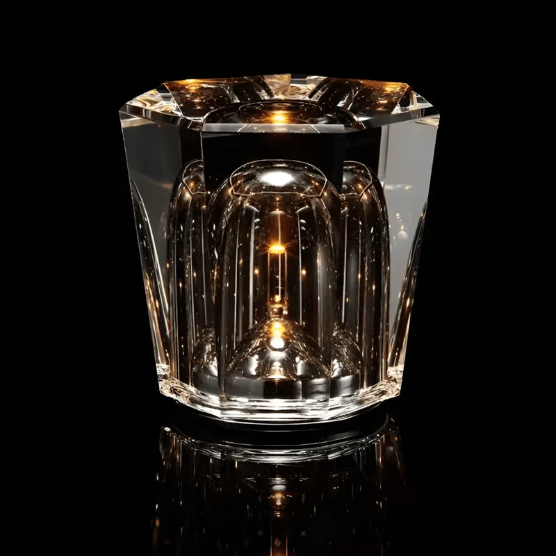 Trådløs LED Krystal Bordlampe - Elegant og Kabel-fri Belysning
