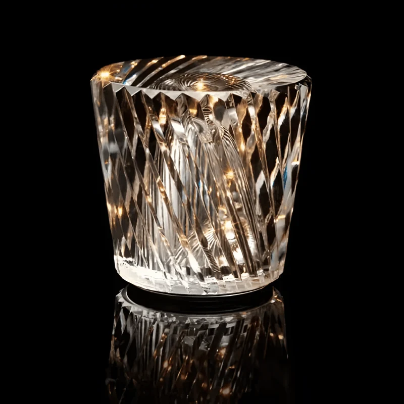 Trådløs LED Krystal Bordlampe - Elegant og Kabel-fri Belysning
