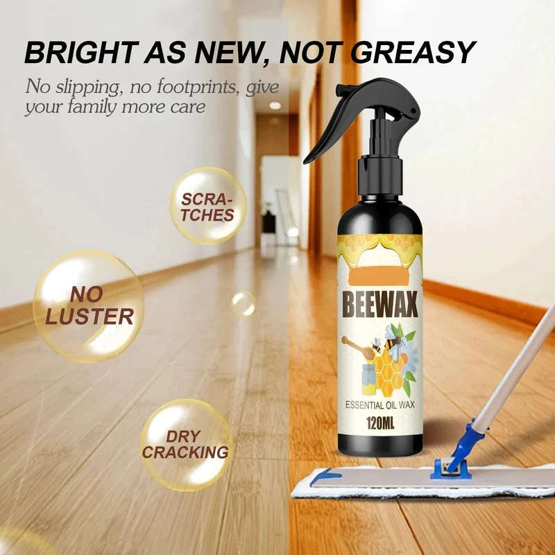 Naturlig Bivoks Møbelpolish Spray - Glans og Beskyttelse