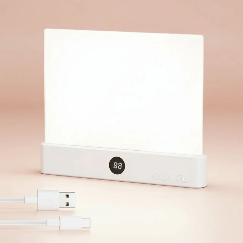 LED Boglampe med Justerbar Lysstyrke og USB Opladning