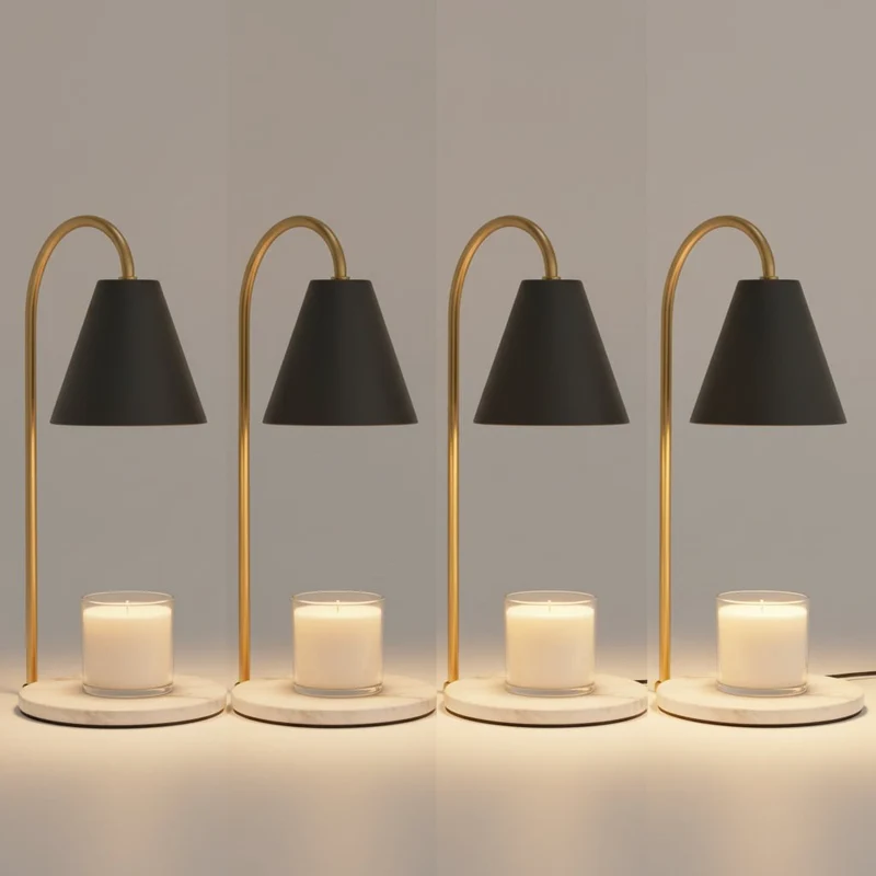 Elektrisk Duftlampe med Justerbart Lys og Sikker Voksopvarmning