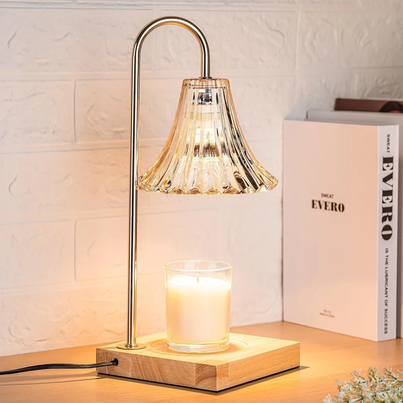 Elektrisk Duftlampe med Justerbart Lys og Sikker Voksopvarmning