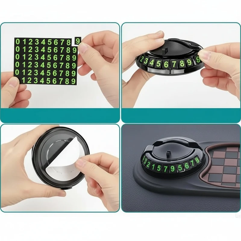 Universal Anti-Slip Dashboard Mat med 360° Telefonholder