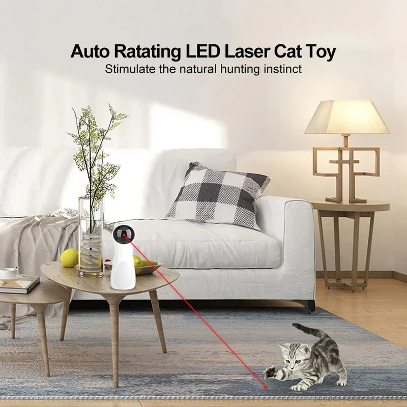 Interaktiv Kattelegetøj med Automatisk Laser og Bevægelsessensor