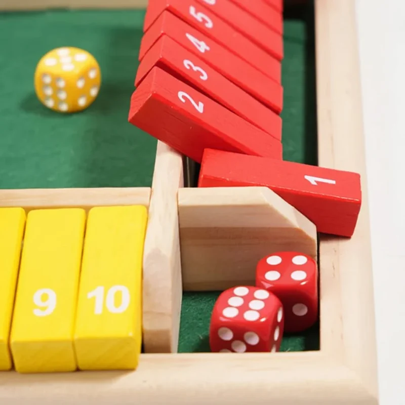 Træspil Shut The Box – Sjovt Matematikspil for Hele Familien