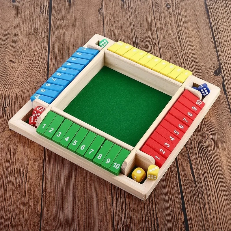 Træspil Shut The Box – Sjovt Matematikspil for Hele Familien