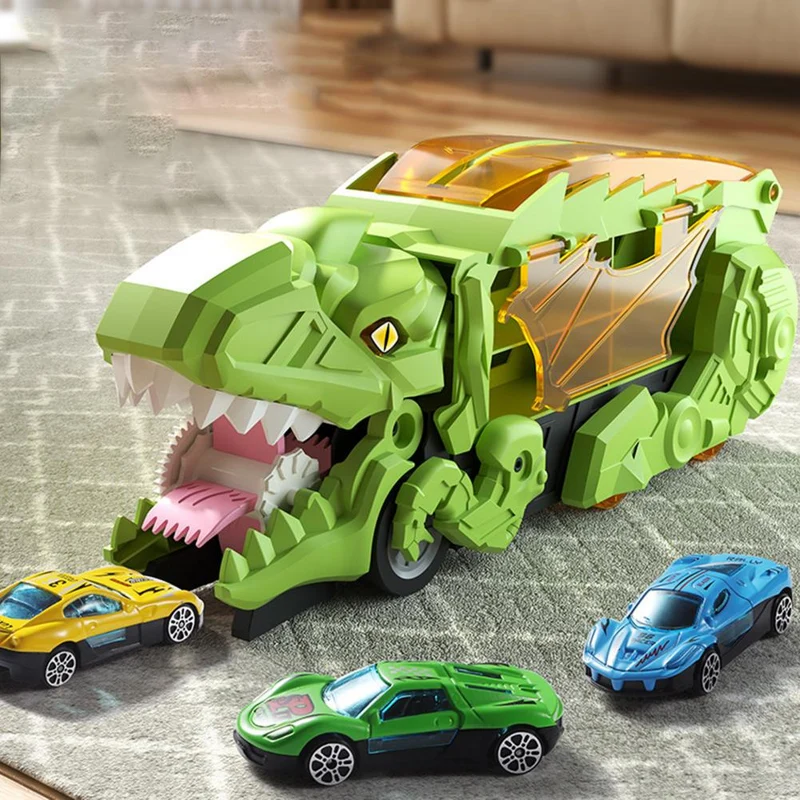 Dinosaur Biltransport: Magisk Legetøj med Dobbelt Racerbane