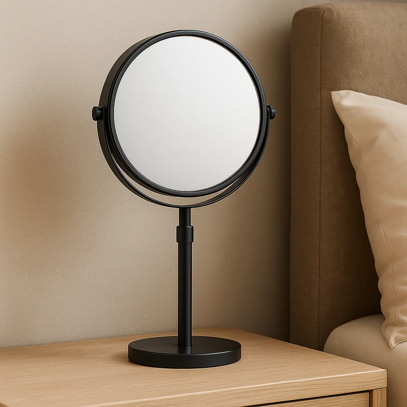 Justerbar LED Makeupspejl med Lys og 10x Forstørrelse