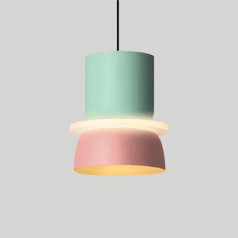Energibesparende LED-hængelampe med farverige design