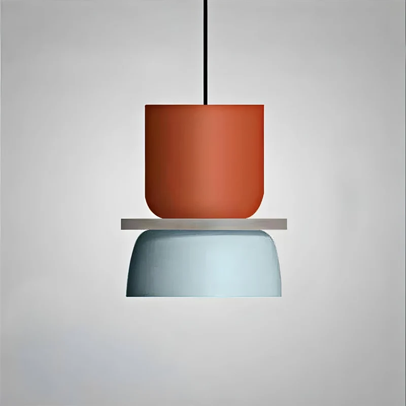 Energibesparende LED-hængelampe med farverige design