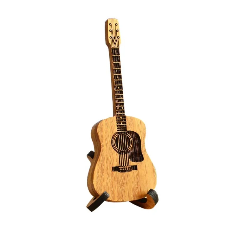 Elegant Træ-Plektrumholder til Guitarister – Håndlavet Design