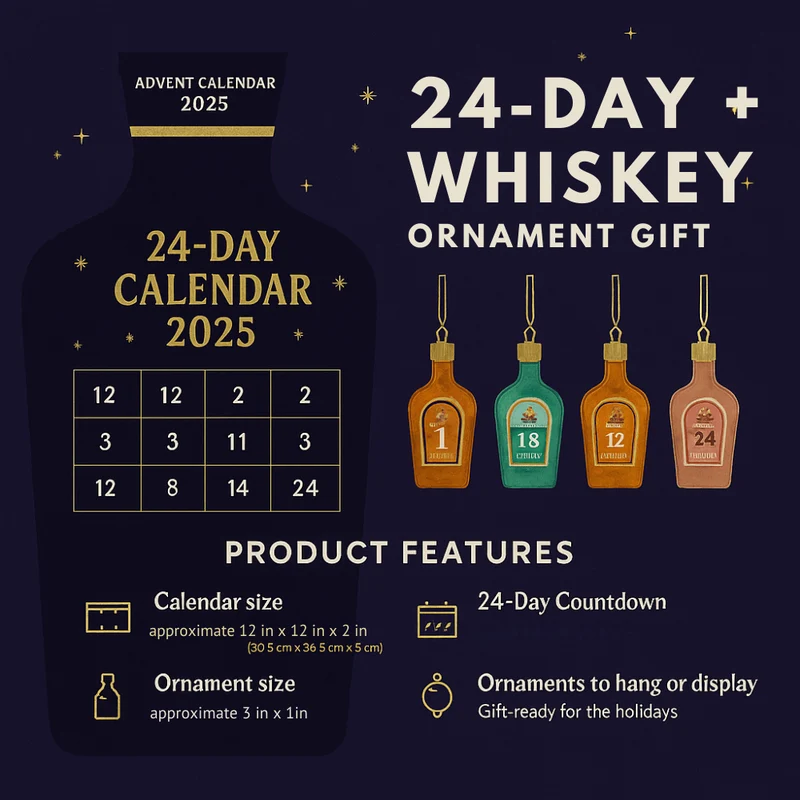 Whisky Julekalender 2025 – Dekorativ Nedtælling til Jul