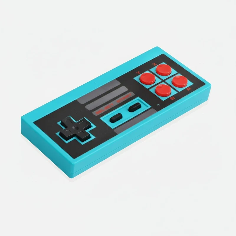 Trådløs 8-Bit Retro Spillekonsol Controller – Nostalgi & Frihed
