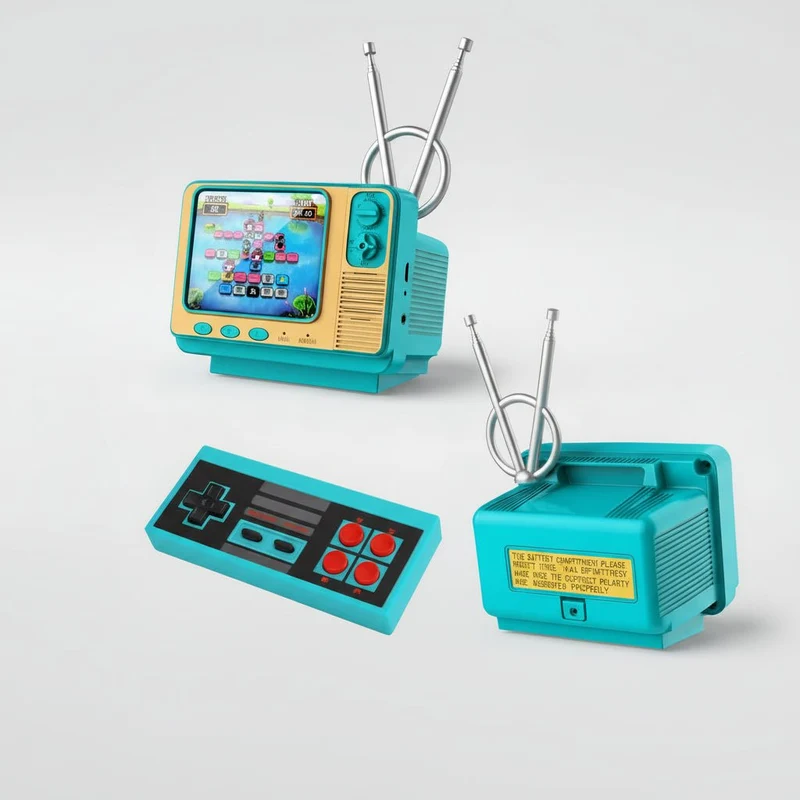Trådløs 8-Bit Retro Spillekonsol Controller – Nostalgi & Frihed