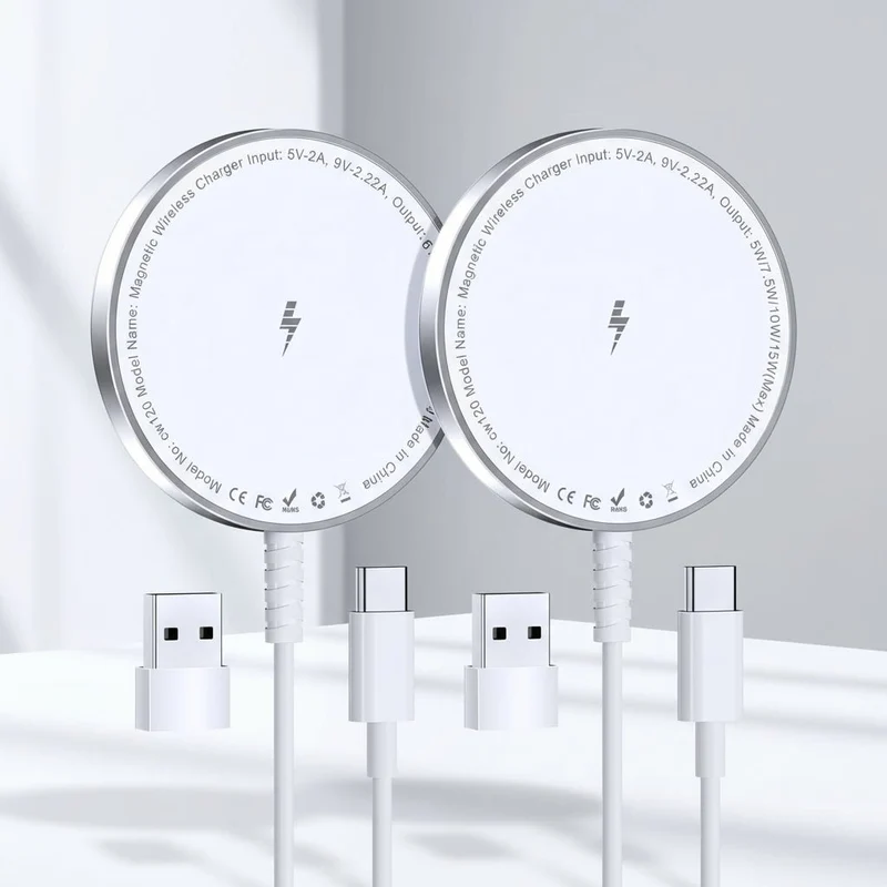 Magnetisk Trådløs Oplader til Hurtig iPhone Opladning 15W