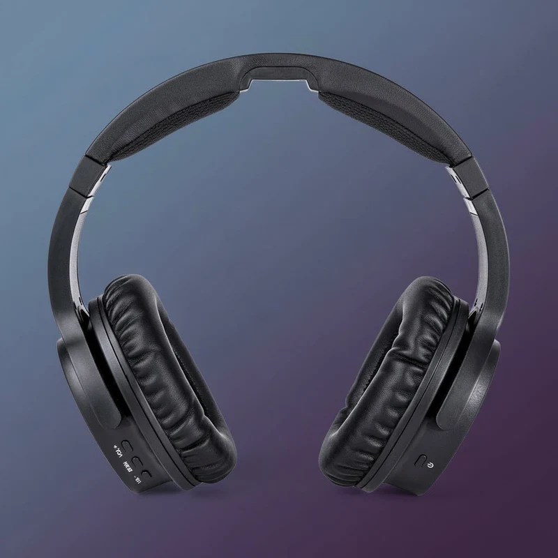 Trådløse TV-hovedtelefoner med UHF Stereo og 160 ft Rækkevidde