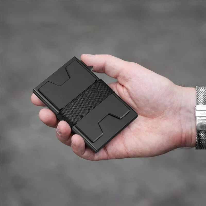 Elegant RFID-kortholder i aluminium - Beskyt dine data