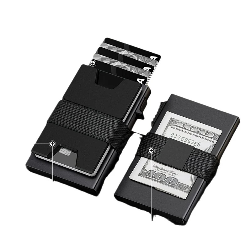 Elegant RFID-kortholder i aluminium - Beskyt dine data