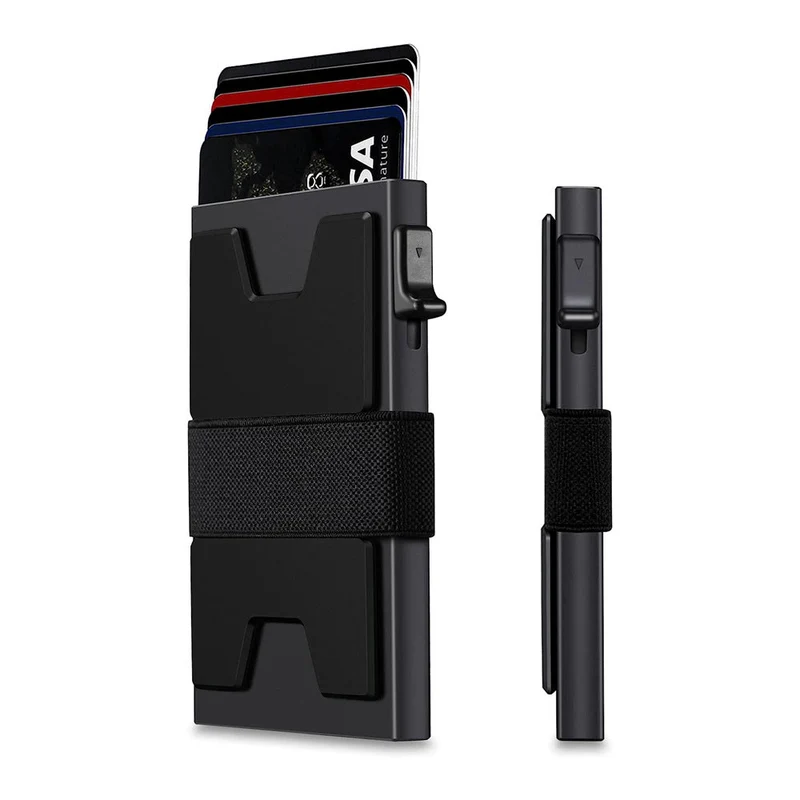 Elegant RFID-kortholder i aluminium - Beskyt dine data
