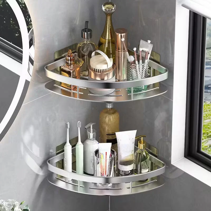 Elegant Duschhylde i Aluminium – Nem montering uden boring
