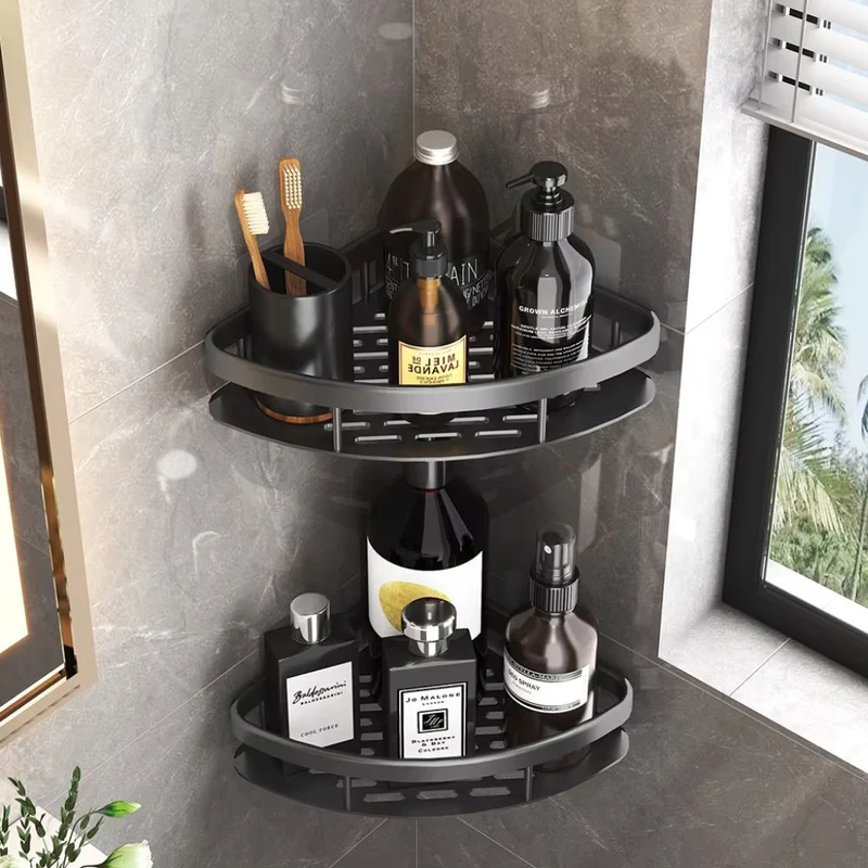 Elegant Duschhylde i Aluminium – Nem montering uden boring